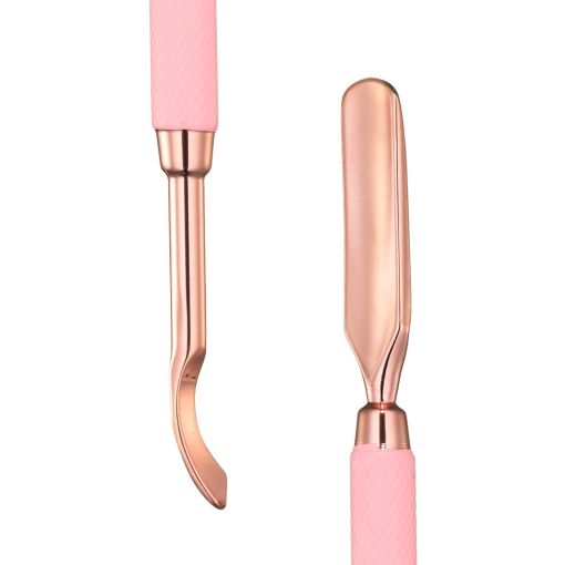 Rosen­goldenes Maniküre-Instrument mit rosa Griffen