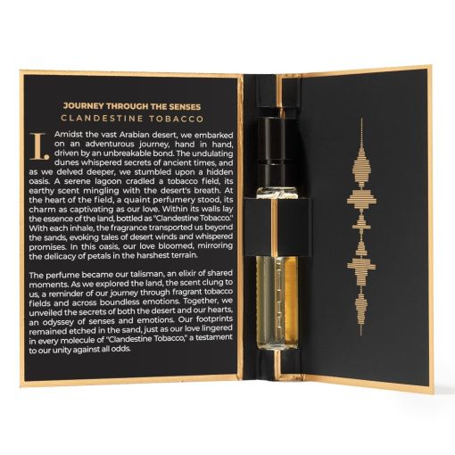 c7639_b Clandestine Tobacco Duft mit inspirierender Duftbeschreibung und Flasche