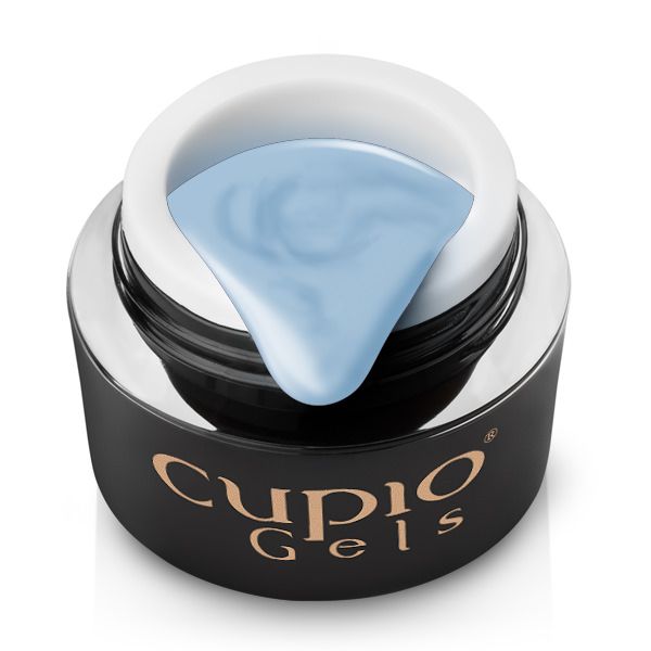 gel_color_one_layer_misty Tiegel mit blauen Cupio Gels, ideal für Nagelkunst