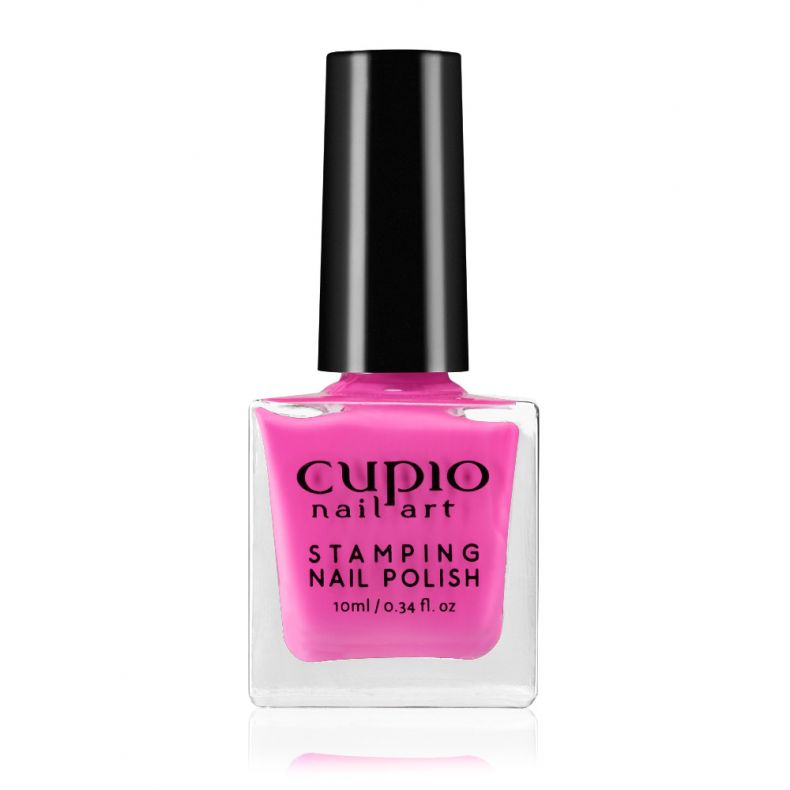 Flasche mit Cupio Stamping Nagellack in Pink, 10ml