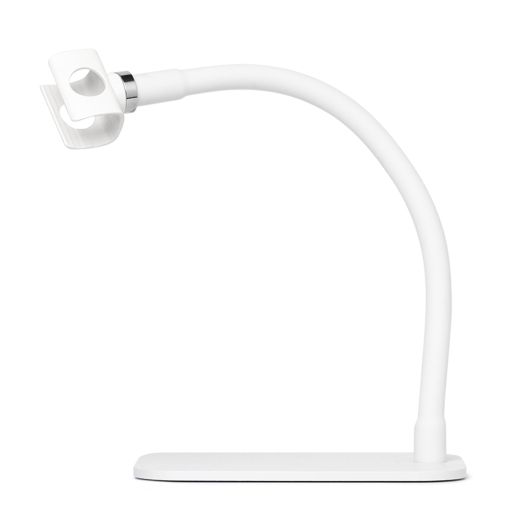 suport_lampa_c9548_d Weißer flexibler Handyhalter mit einem stabilen Standfuß