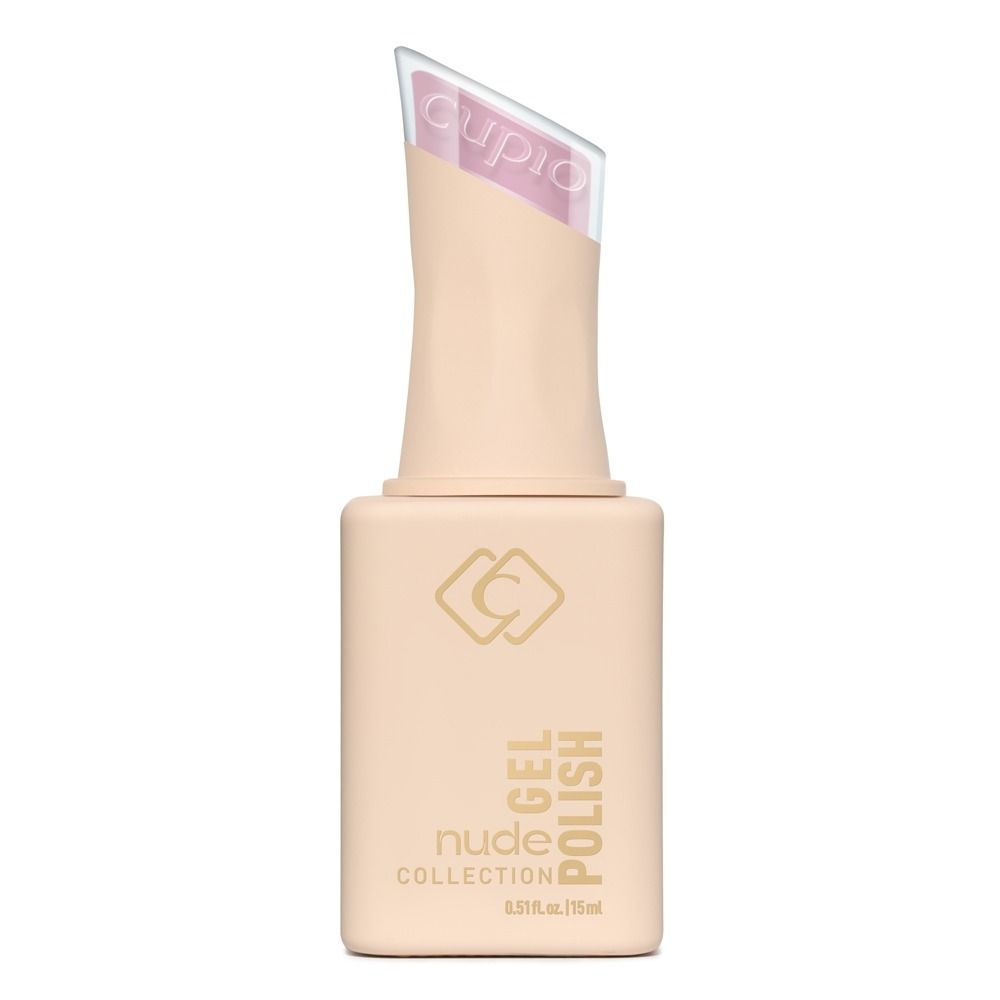 Flasche des Gellack Cupio Nude Collection Tenderness 15 ml in zartem Nude-Ton für eine natürliche, elegante Maniküre mit hochglänzendem Finish.