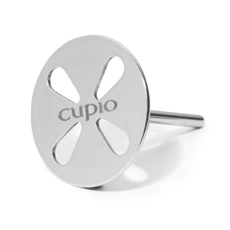 pedicure_disc_pro25 Edelstahlverschluss mit Cupio-Logo für Tabletts