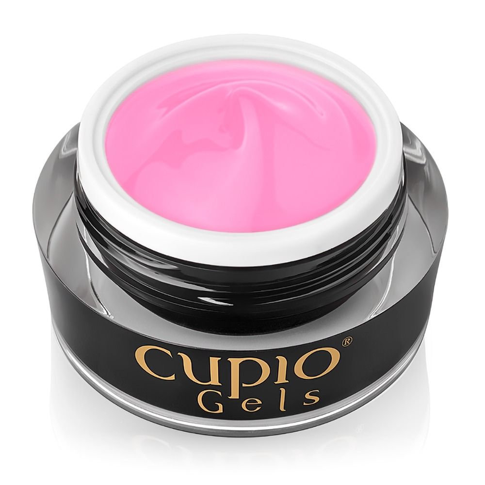 Rosa Nagelgel von Cupio Gels in einem transparenten Tiegel