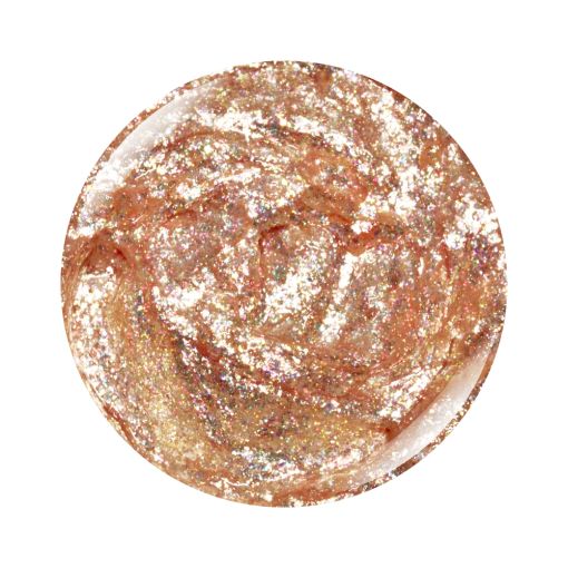 glimmer_d0195_c Glitzernde rosa Kosmetikcreme in runder Dose