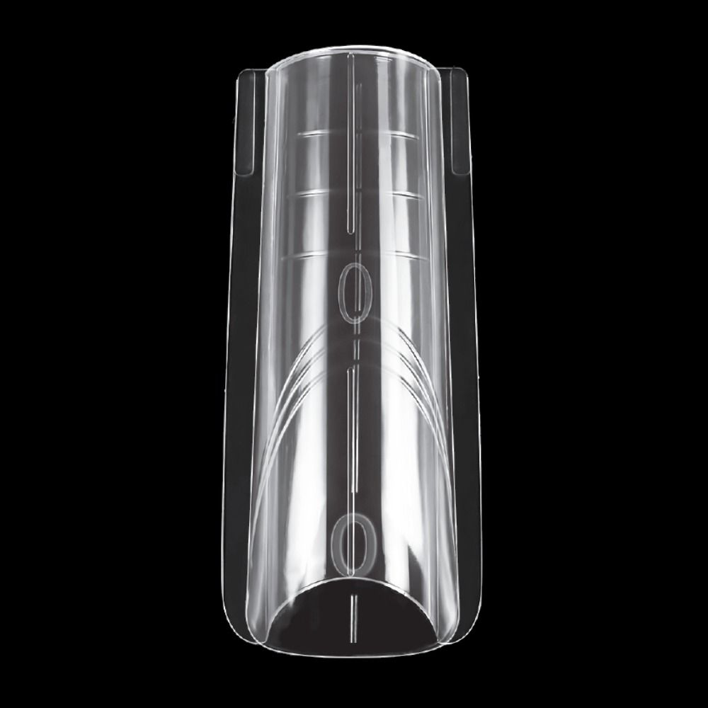 Transparenter, wiederverwendbarer Square-Nageltip von Cupio Dual Sandwich Form für präzise Nagelmodellage, saubere Übergänge und gleichmäßige, kantige Nail-Looks.