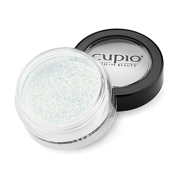 CUPIO Glitzerpuder in transparenter Dose für Beauty-Anwendungen