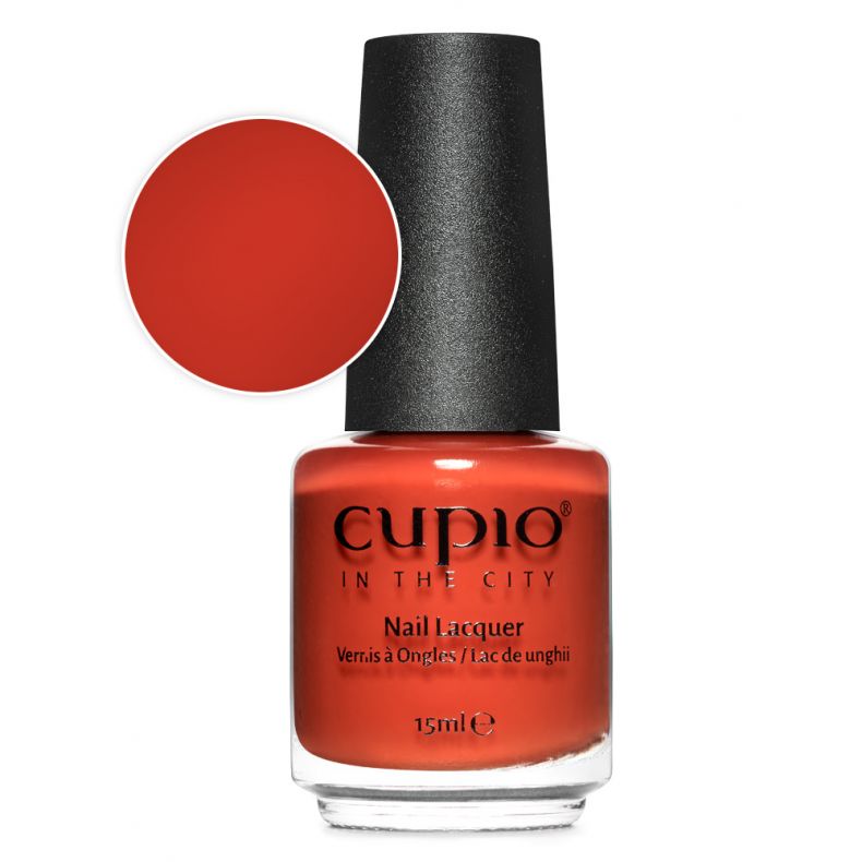 Cupio Nagellack in der Farbe Rot, ideale für gepflegte Nägel, 15 ml Flasche