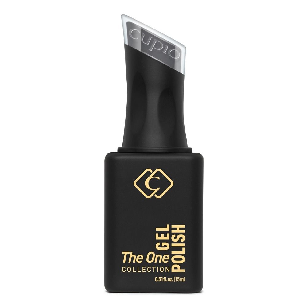 Cupio The One Collection Gel Polish 15 ml in schwarzer Flasche mit goldenem Aufdruck und transparentem Verschluss