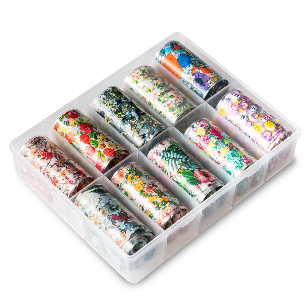 Set aus buntem Washi-Tape in verschiedenen Designs, ideal zum Dekorieren und Basteln.