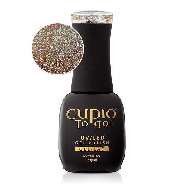 Cupio To go! UV/LED Gel-Lack in Glitzerfarbe mit 15 ml Inhalt