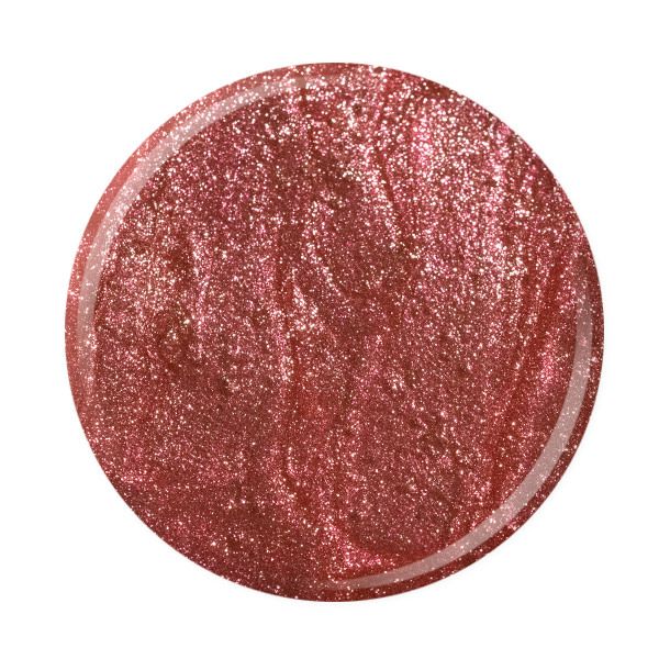 Roséfarbener Glitzer mit funkelnden Effekten für das ideale Make-up