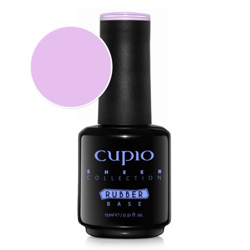 sheer_rosy_dew_c8190 Cupio Rubber Base in zartlila für die Sheer Collection, 15ml Flasche
