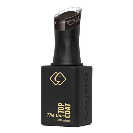 Cupio The One Top Coat in schwarzer Flasche mit goldener Schrift