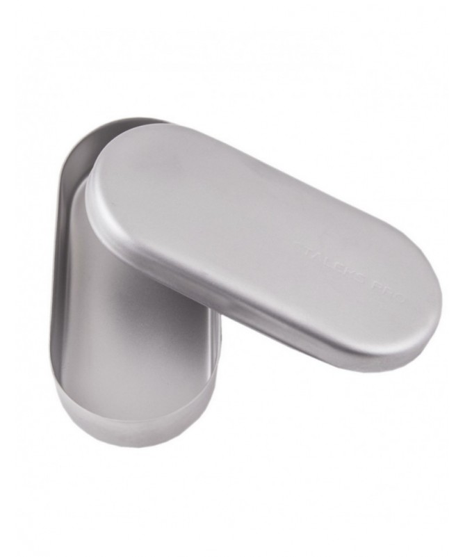 Edelstahlbehälter mit klappbarem Deckel, ideal zum Aufbewahren von kleinen Gegenständen