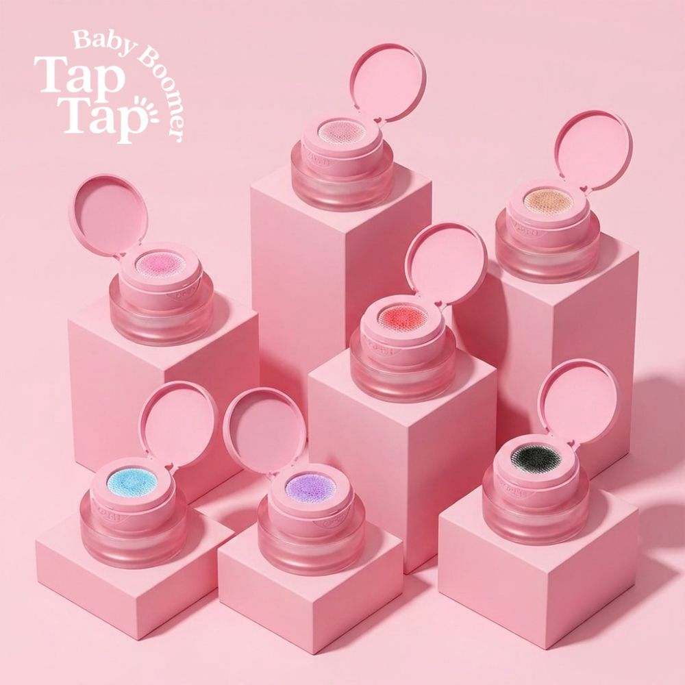 Produktbild des Cupio TapTap Baby Boomer Design Gel pinx. - Lowkey Icon 2g: rosa Gel-Tiegel mit integriertem Dosierdeckel, ideal für Babyboomer, Ombre und sanfte Farbverläufe auf Nägeln