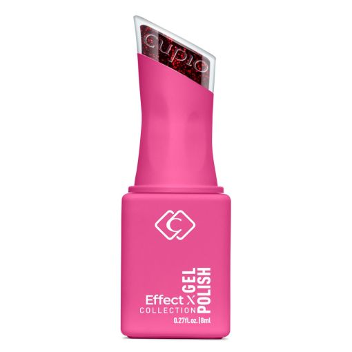 Flasche pinker Glitter Gel Nagellack Effect X 18ml