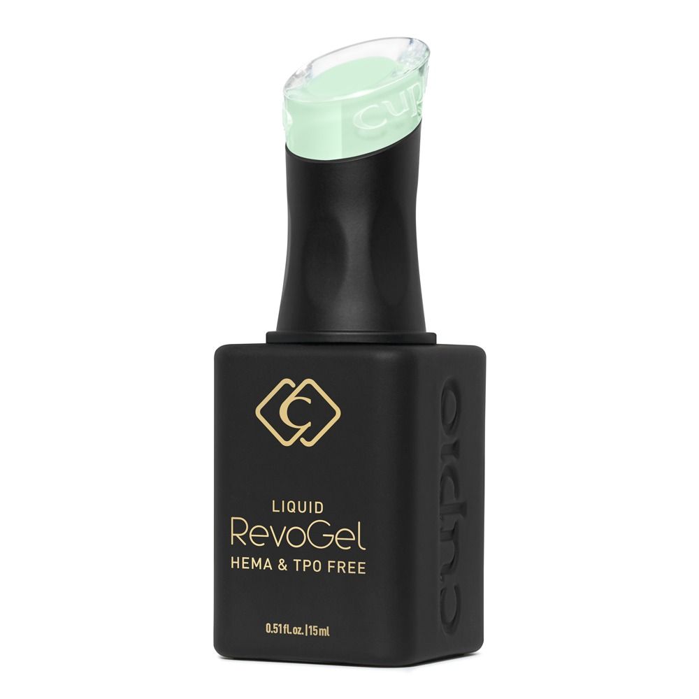 Produktabbildung Cupio RevoGel Flüssig – Mint Mochi 15ml, flüssiges Polygel für No-File Technik, schnelle UV/LED Aushärtung und alle Nageltypen